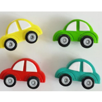 Genérico - Set 4 Juguetes Para Perros En Forma De Auto Silicona