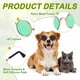 thumbnail image 3 of Gafas de Sol para Perros Uxcell, Gafas Retro para Gatos y Perros, Gafas Clásicas de Metal, Disfraz de Cosplay, Accesorios para Fotos, Mini Gafas Lindas, (Redondas, Lentes Verdes), 3 of 7