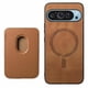 thumbnail image 5 of Funda de Cuero Magnética con Tarjetero para Google Pixel 9 Cubierta Delgada Marrón, 5 of 5