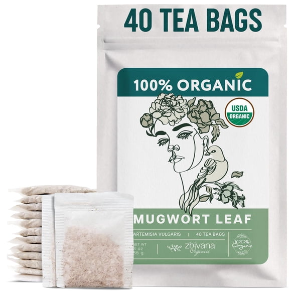Bolsitas de Té de Artemisa Orgánica Zhivana Organics 40 Unidades
