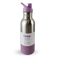 Disparo - Botella Metalica Keep 600Ml Bebidas Deporte Lila