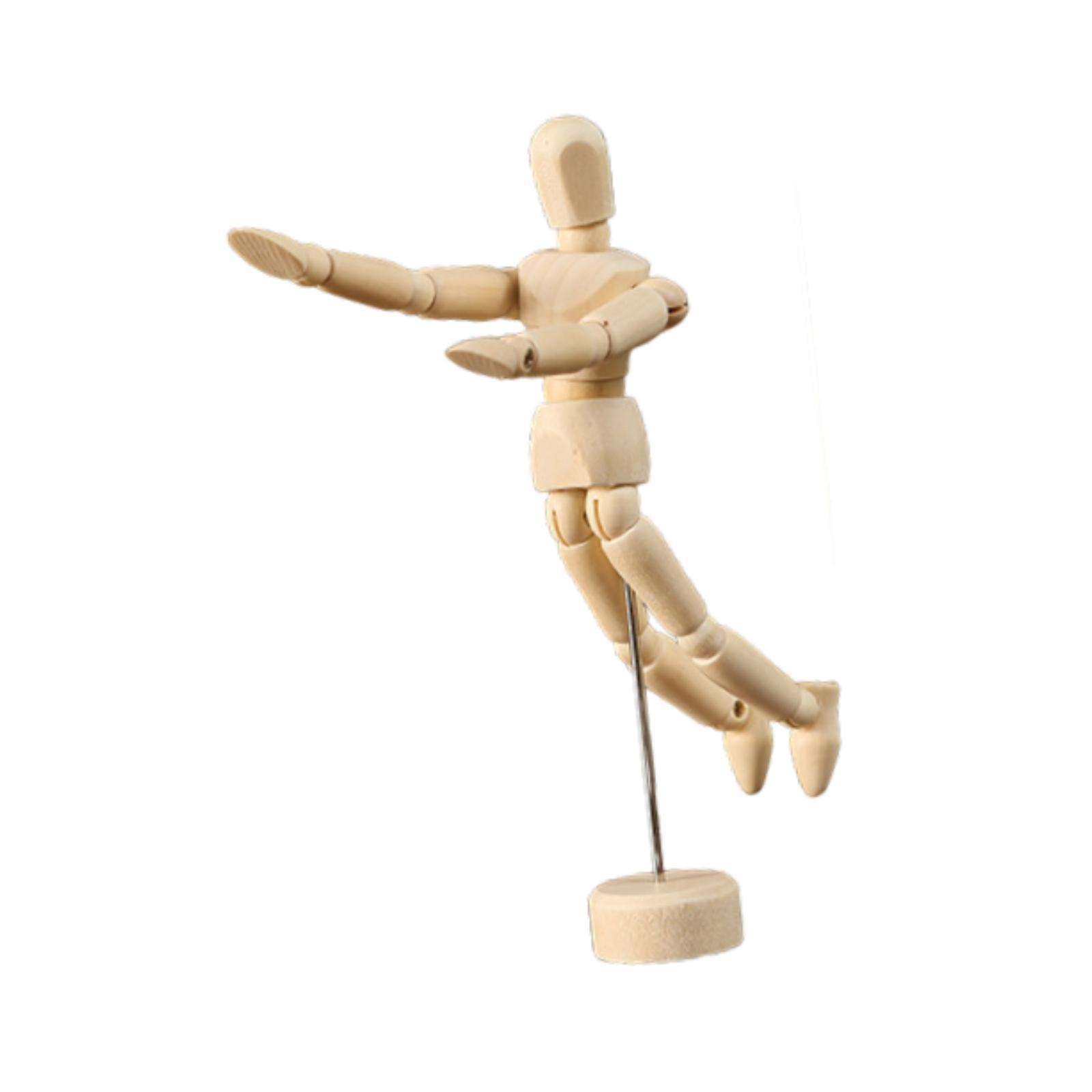 Bothyi - Modelo De Títere De Maniquí De Madera Para Artistas, Maniquí Masculino De Madera Para Escritorio De Oficina Y Hogar