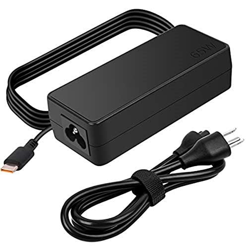Lvyatuo - 65w Usb-c Cargador Rápido Ajuste Para Lenovo Thinkpad T480 T480s T490