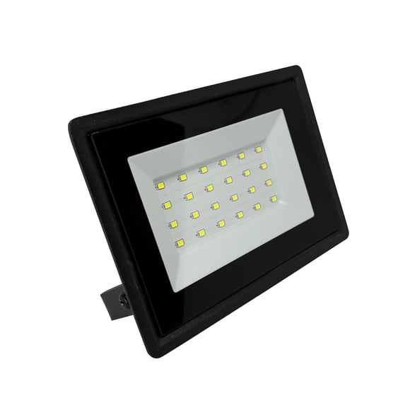 Foco Proyector Led Reflector 30w Ip65 Ik08 Luz Blanca Sec Negro Blanco Frío