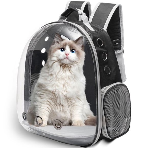 Mochila Transportadora Transparente Para Gato Grande Para 9 Kg