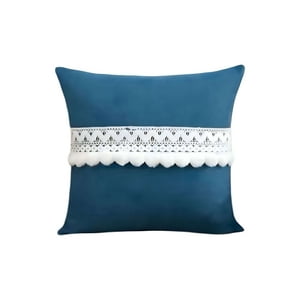 Genérico - Set De 2 Fundas De Cojin Con Pompon 45X45 S6