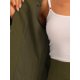 thumbnail image 5 of INSPIRE CHIC Conjunto de Falda para Mujer Regreso a Clases Traje de Maestra Conjunto de Blazer sin Cuello y Faldas Lápiz 2 Piezas Conjuntos Elegantes L Verde Militar, 5 of 6