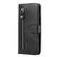 thumbnail image 4 of Funda tipo cartera para Google Pixel 7A con bolsillo con cremallera y ranuras para tarjetas – Función de soporte Negro, 4 of 6