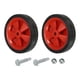 thumbnail image 5 of 2 Ruedas Para Compresor De Aire (12 Cm), Color Rojo, 5 of 5