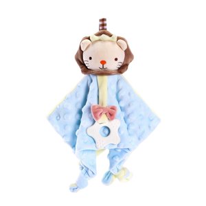 Magideal - Manta De Seguridad Para Bebé Con Etiquetas, Juguete Encantador Para Niñas, Recién Nacidos, Niños Pequeños, León