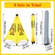 thumbnail image 4 of Señales de Piso Mojado HJZHII Pack de 8, 50 cm, Bilingües y Plegables, 4 of 7