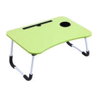 Importclick - Bandeja Mesa Madera Para Notebook Con Posa Vaso Verde