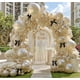 thumbnail image 1 of Kit de arco de globos feilebalon blanco perla y negro con lazo, 1 of 8