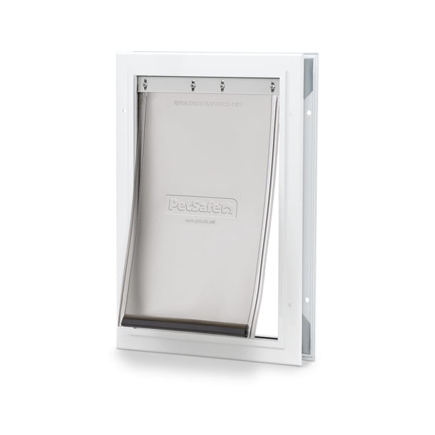 Puerta para mascotas PetSafe Freedom de aluminio para perros y gatos, tamaño mediano