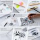 thumbnail image 2 of Set de Dibujo KALOUR 154 Piezas Kit Artastico Multicolor, 2 of 3
