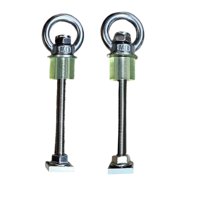 Magideal - 2X Pernos Fijos De Montaje En Placa De Tracción De Recuperación Genérica, Pernos En T Para Portaequipajes, Resistente, Profesional, Fácil Instalación,