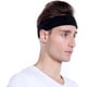 thumbnail image 3 of Paquete de 3 bandas deportivas para el sudor para hombres y mujeres. Banda de algodón absorbente de humedad para tenis, baloncesto, correr, gimnasio y hacer ejercicio., 3 of 5