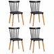 thumbnail image 1 of Pack 4 Sillas Windsor para Comedor o Terraza Negras, 1 of 5