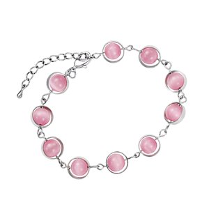 Ioensy - Pulsera Del Día De San Valentín Pulsera Con Dijes Pulsera De Eslabones Para Esposa Niñas Hija