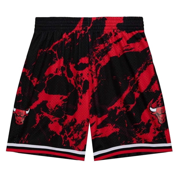 Short Chicago Bulls Mitchell & Ness Marble Negro/Rojo