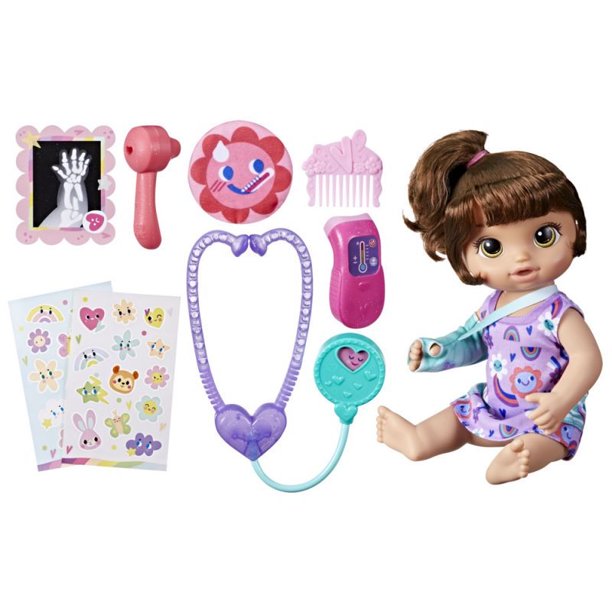 Muñeca Bella Visita Médica Cabello Castaño