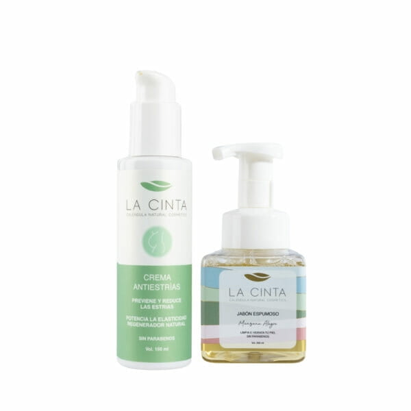 La Cinta - Set Antiestrías Embarazo Y Post Parto - Jabón Verbena