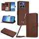 thumbnail image 1 of Funda Cartera Trébol para Motorola Edge 60 Neo con Ranuras Tarjetas y Carga Inalámbrica Marrón, 1 of 6