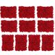 thumbnail image 5 of 10Pcs Panel De Pared De Flores Artificiales Decoración De La Ventana De La Tienda Del Lugar De La Boda Rojo, 5 of 5