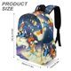 thumbnail image 3 of Pájaro Loco-theme Backpack, Campus style schoolbag Bookbag with Adjustable Shoulder Straps And Large Zip Compartment, Unisex Travel Bags.42x30x15cm, 3 of 6