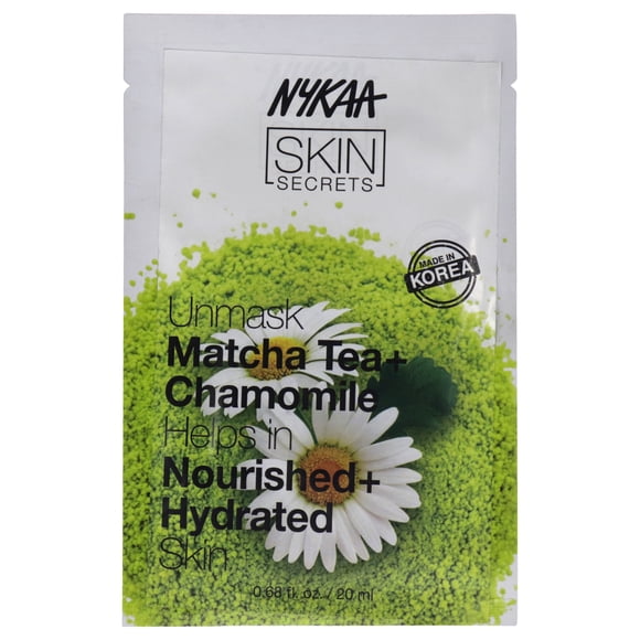 Mascarilla Facial Nykaa Naturals Skin Secrets Té Matcha y Manzanilla 1 Mascarilla Mujer