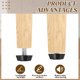thumbnail image 4 of Niveladores de muebles ajustables con rosca Uxcell, niveladores de patas de muebles tornillo M6 x 12mm, 4 of 7