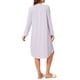 thumbnail image 3 of INSPIRE CHIC Camisones de Mujer Camisón de Manga Larga Vestido de Noche Cuello en V Vestido de Dormir Suave para Otoño Invierno 2026 L Púrpura, 3 of 6