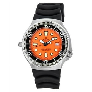 Reloj Ratio Freediver Helium Safe Cuarzo Esfera Naranja 1000M Para Hombre 1038Ef102V-Org