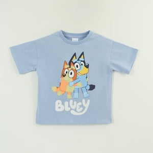 Polera Manga Corta Niño Azul Bingo & Bluey