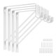 thumbnail image 1 of Soportes para barra de armario APOCHON Heavy Duty, paquete de 4, color blanco, 1 of 7