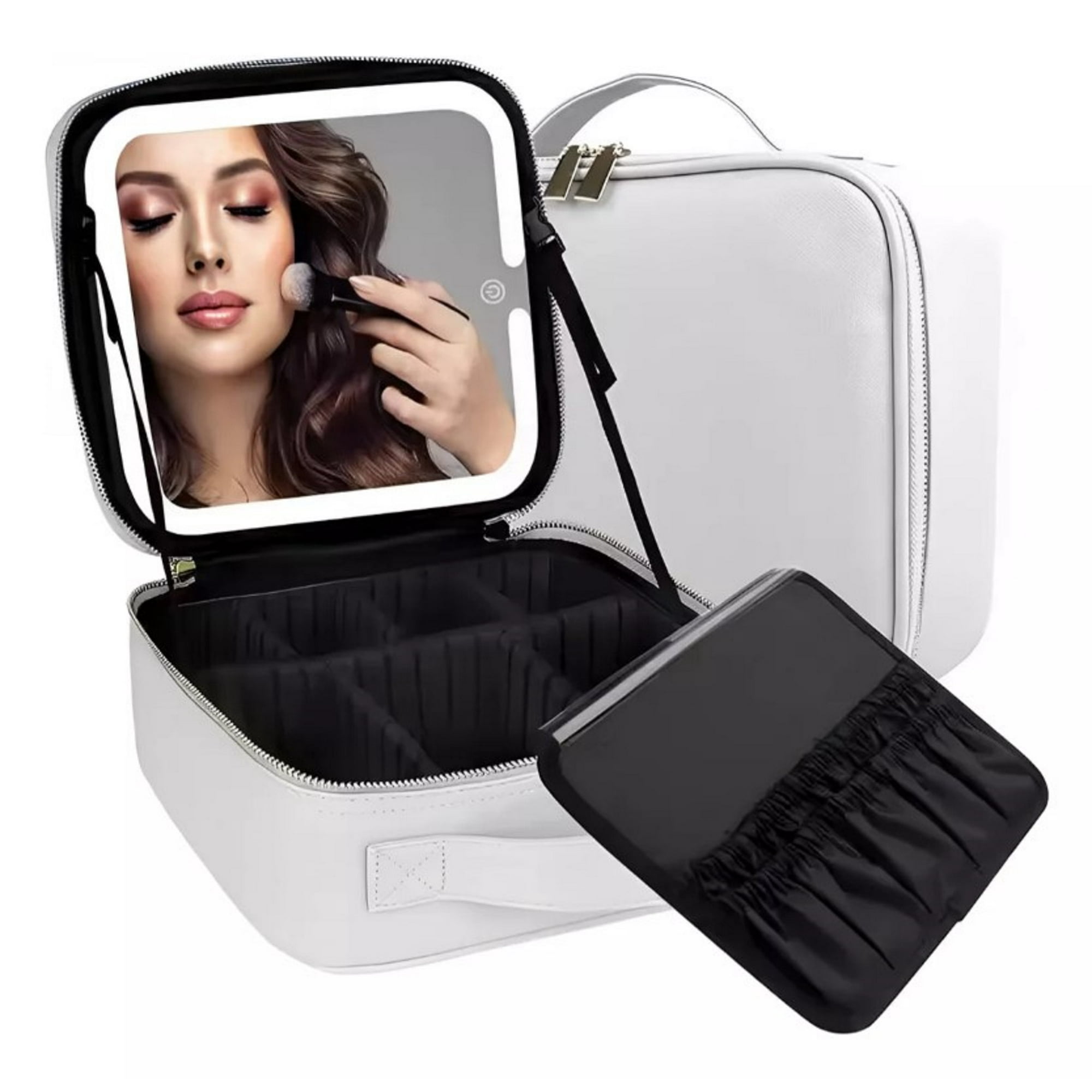 Citohome - Maleta Portátil Para Maquillaje Con Organizador, Luz Y Espejo