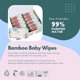 thumbnail image 3 of Toallitas húmedas para bebé Eco Wave de bambú, 100% compostables, sin fragancia, paquete de 12, 3 of 9