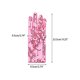 thumbnail image 2 of INSPIRE CHIC Guantes de lentejuelas para mujer, guantes de muñeca completos brillantes, mangas de baile para fiesta, banquete, disfraz, vestido de graduación, rosa, 2 of 5