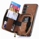 thumbnail image 4 of Funda Tipo Cartera con Correa Cruzada para Samsung Galaxy S23 Protección Contra Golpes Marrón, 4 of 6