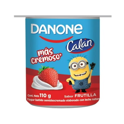 Yoghurt Batido Sabor Frutilla Pote 110 G Calán
