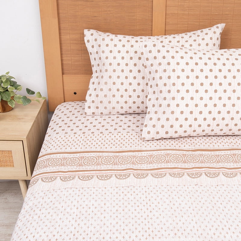 Mashini - Sábana Est. 144 Hilos 2 P Mila