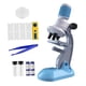 thumbnail image 1 of Kits De Vástago Educativos Para Microscopio Para Niños, 1200x, Para Niños Y Niñas De 5 A 7 Años, Regalos Navideños, Azul, 12 Uds., 1 of 3