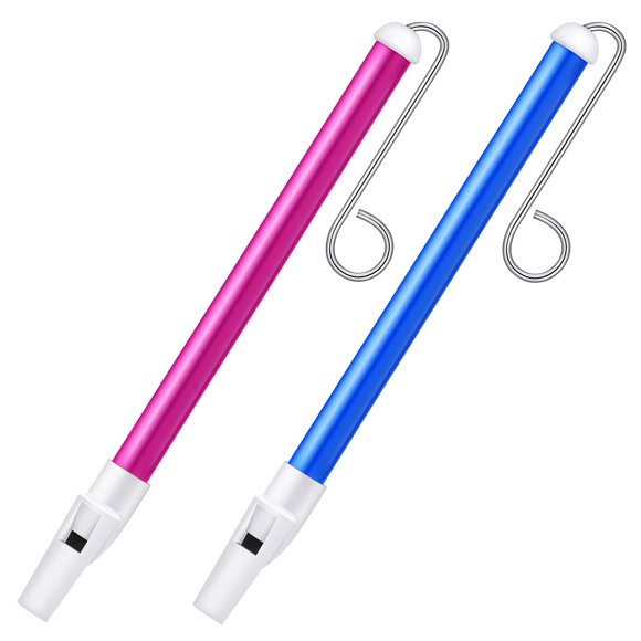 Silbato deslizante Lukmaa pack de 2, azul y morado, 25 cm