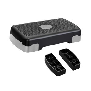 Ioensy - Stepper Aeróbico Ajustable Para Entrenamiento De Fuerza En El Gimnasio, Color Gris Y Negro