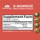 thumbnail image 2 of Suplemento de D-Manosa de NaturaLife Labs, 1300 mg, con 100 cápsulas de arándano, 2 of 3