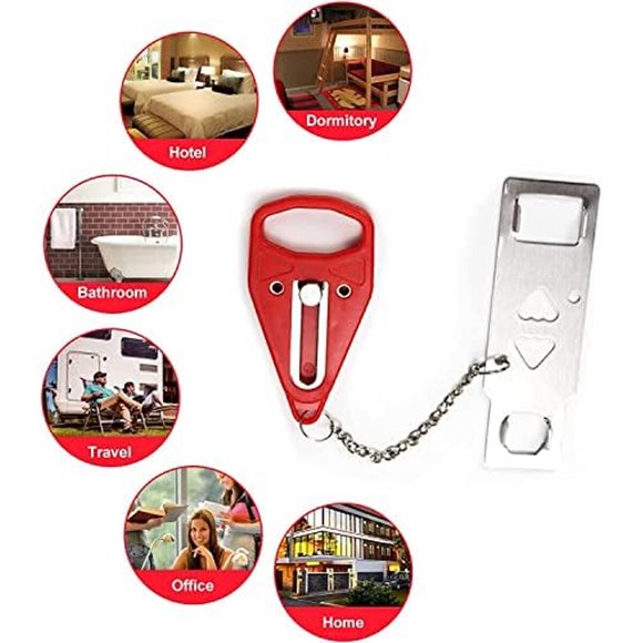 Cerradura Portátil Rerishom Acero Inoxidable 2 Piezas