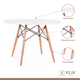 thumbnail image 3 of Comedor Mesa Eames Redonda Blanca 100cm + 4 Sillas Eames Blancas, 3 of 8