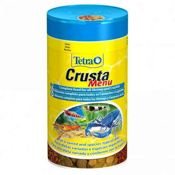 Tetra crusta menu 100ml alimento para camarones e invertebrados