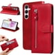 thumbnail image 4 of Funda con Cremallera para Samsung Galaxy A36 5G, Carcasa Cartera de Cuero PU con Soporte y Tarjetero, 4 of 6