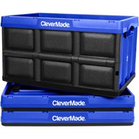 Cubo De Almacenamiento Clevermade 46 L Azul Real Paquete De 3